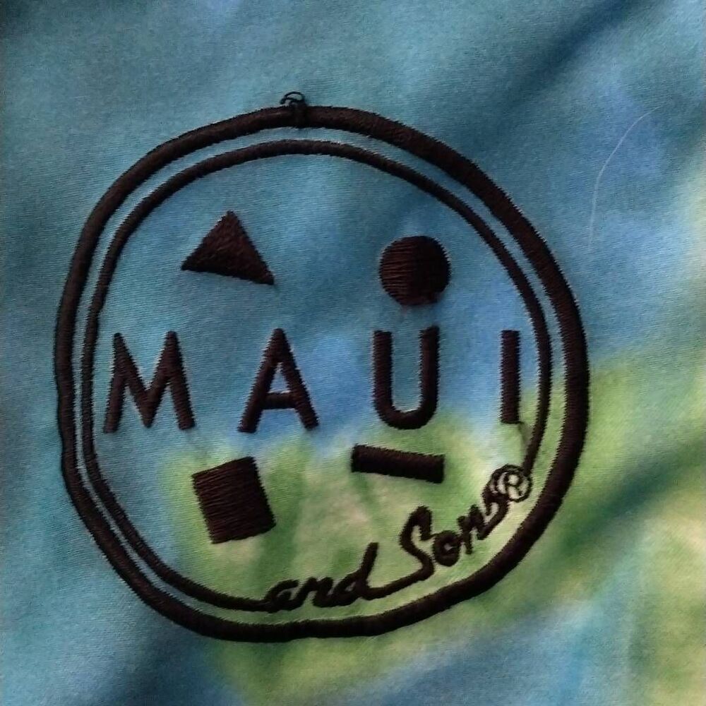 Maui and Sons Swimsuit, Large, Tye dyed look